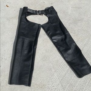 Protect Leather Apparel BLK Leather Chaps